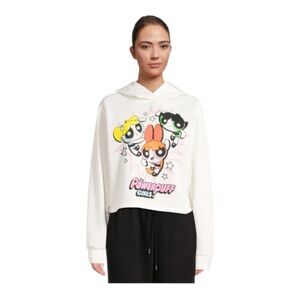 Powerpuff Girls Juniors (XXL) White Hoodie